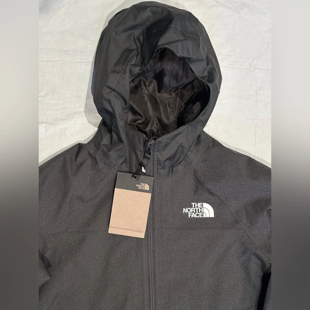 SZ M 10-12 BOYS THE NORTH FACE COAT DARK GRAY